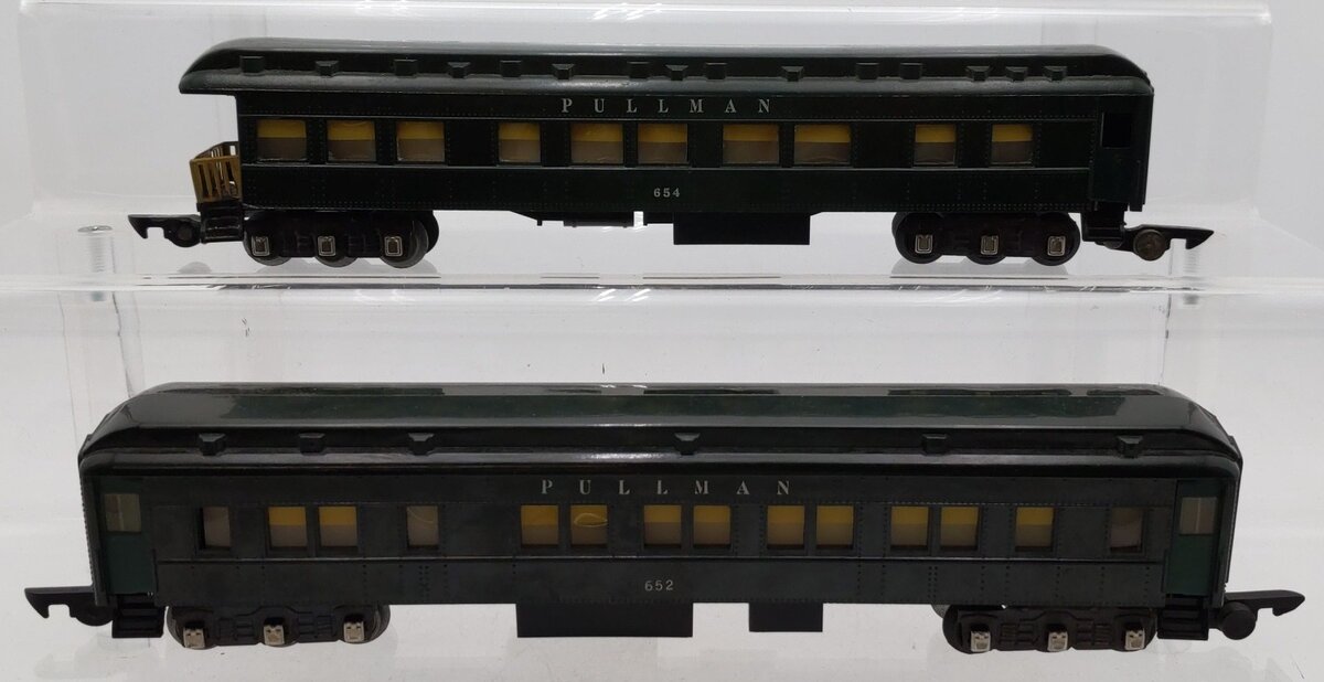 American Flyer S Gauge Assorted Passenger Cars: 652, 654 [2] VG/Box