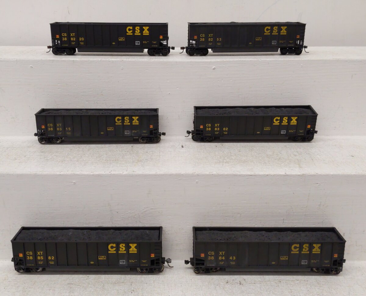 Walthers 932-5302 HO Scale CSXT Bethgon Gondola Cars (6-Pack) EX/Box