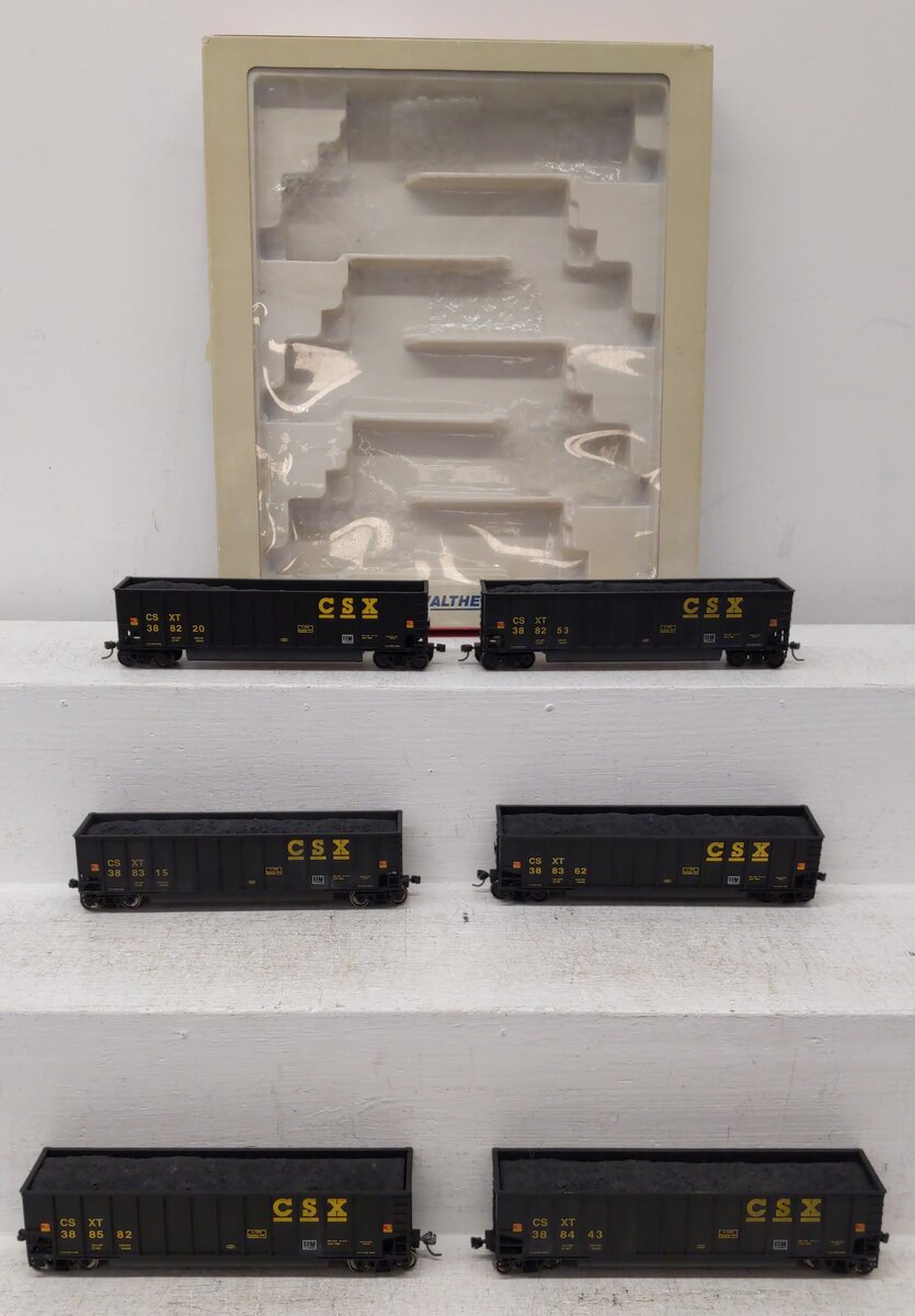 Walthers 932-5302 HO Scale CSXT Bethgon Gondola Cars (6-Pack) EX/Box