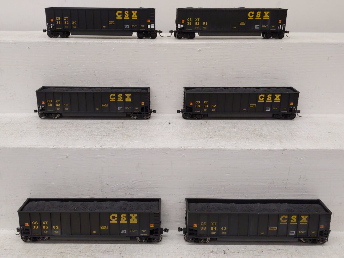 Walthers 932-5302 HO Scale CSXT Bethgon Gondola Cars (6-Pack) EX/Box