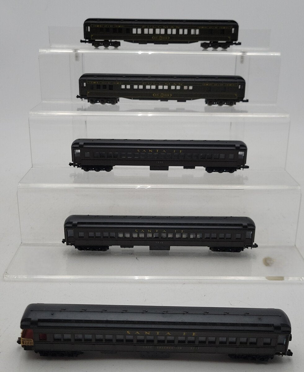 Lima & Atlas N Scale St. Croix & SF Assorted Passenger Cars #1835,1835,3275 [5] LN
