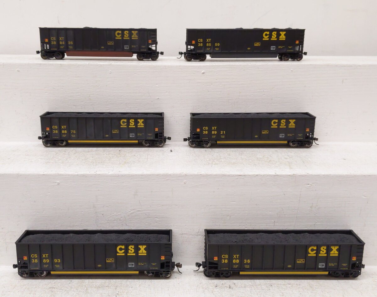 Walthers 932-5312 HO Scale CSX BethGon Hopper 6-Pack/Box