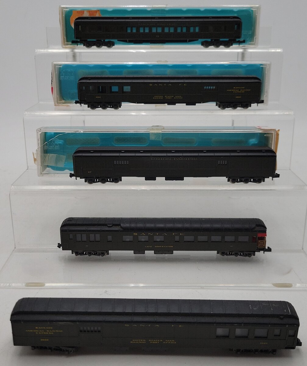 Rivarossi & Atlas N Scale Assorted Passenger Cars [5] EX/Box