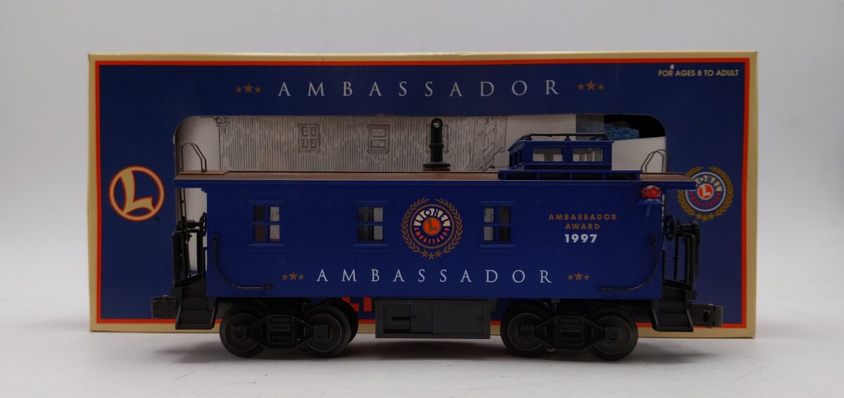 Lionel O Gauge 6907 Woodside Caboose Ambassador Award 1997 LN/Box