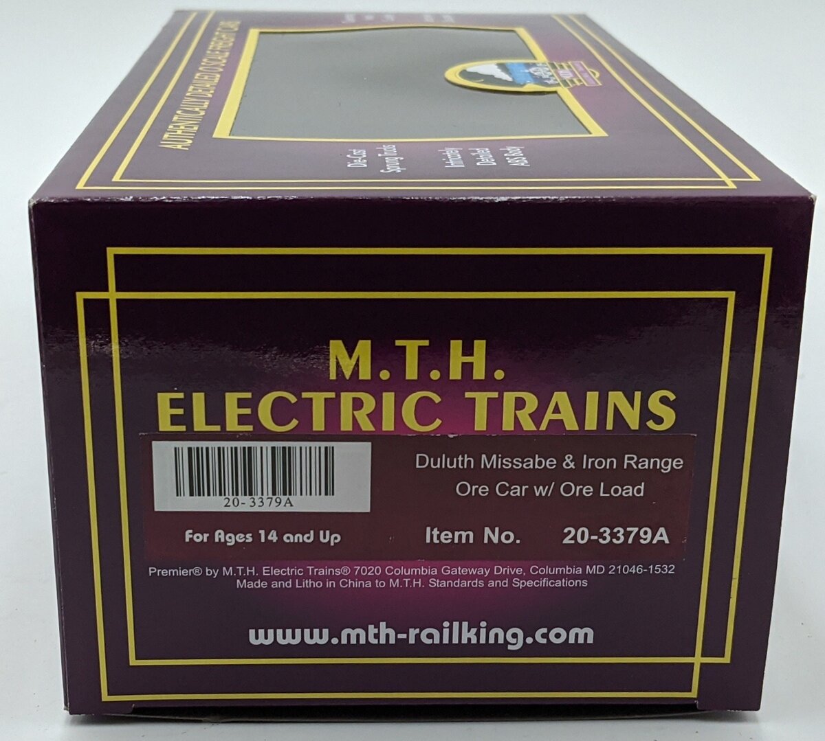 MTH 20-3379A O Gauge Duluth Missabe & Iron Range Ore Car #28029 NIB
