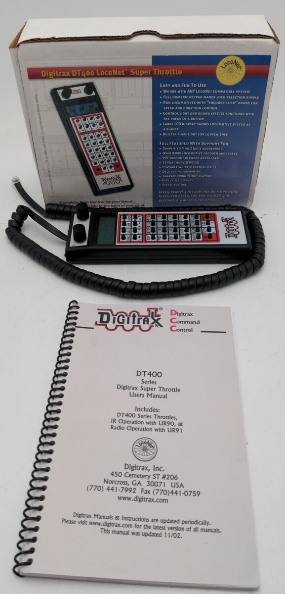 Digitrax DT400 Super Walkaround/IR Throttle EX/Box