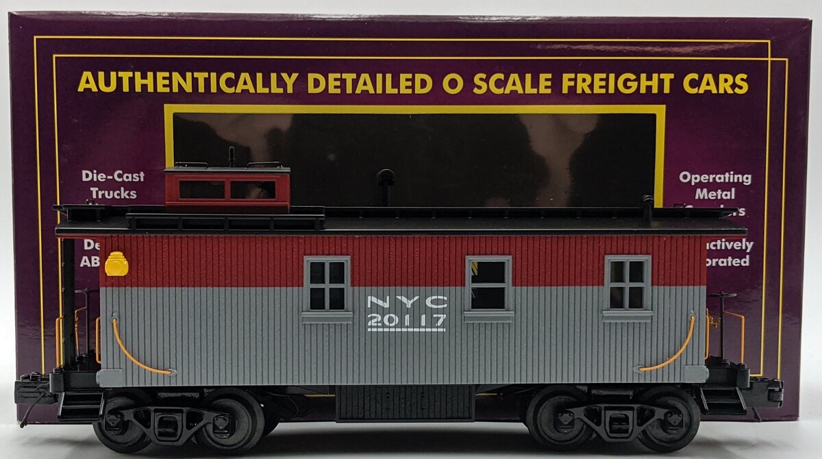 MTH 20-3377F O New York Central 35' Woodsided Caboose NIB