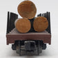 Lionel 6-26713 O Gauge Western Maryland Standard Flatcar w/Log Load #26715 VG/Box