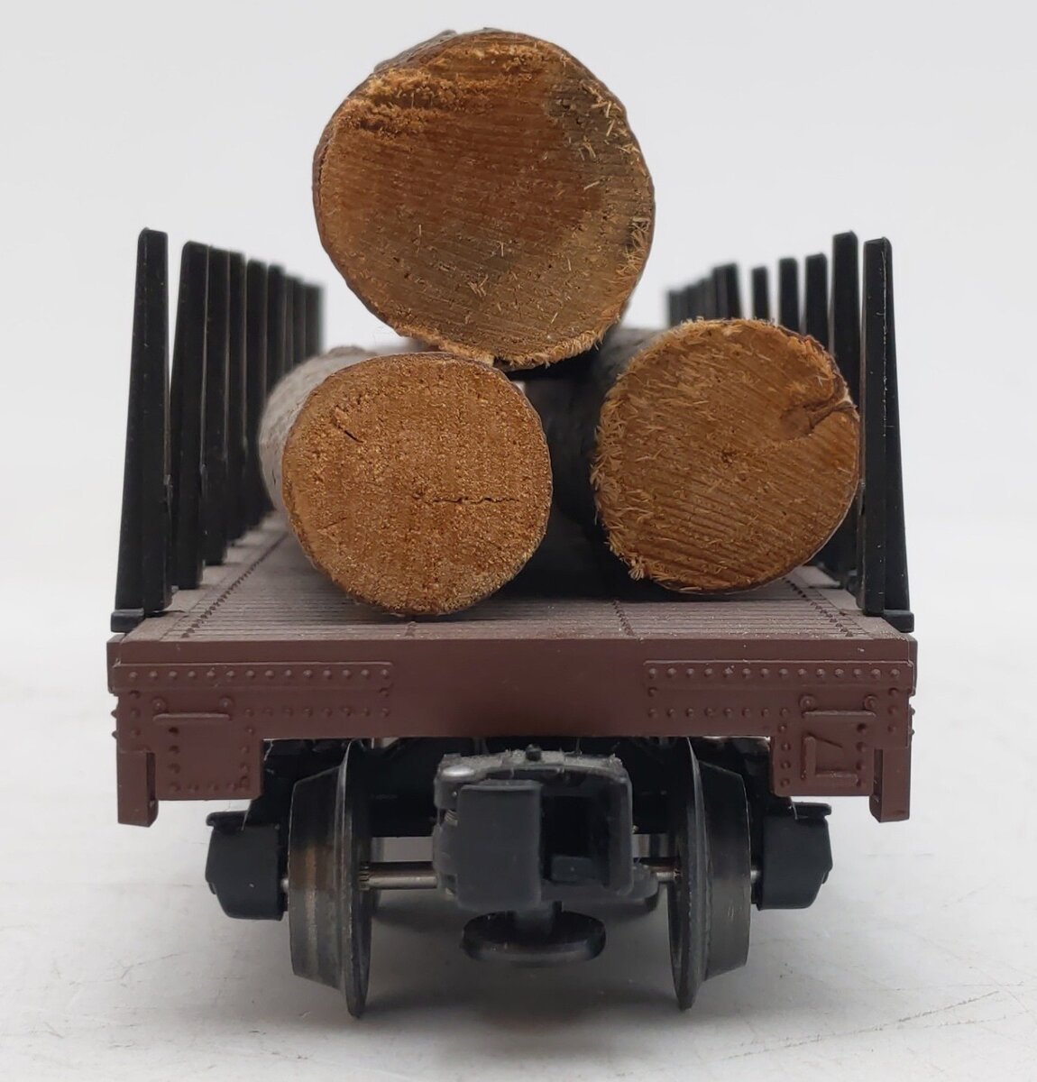 Lionel 6-26713 O Gauge Western Maryland Standard Flatcar w/Log Load #26715 VG/Box