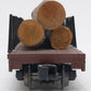 Lionel 6-26713 O Gauge Western Maryland Standard Flatcar w/Log Load #26715 VG/Box