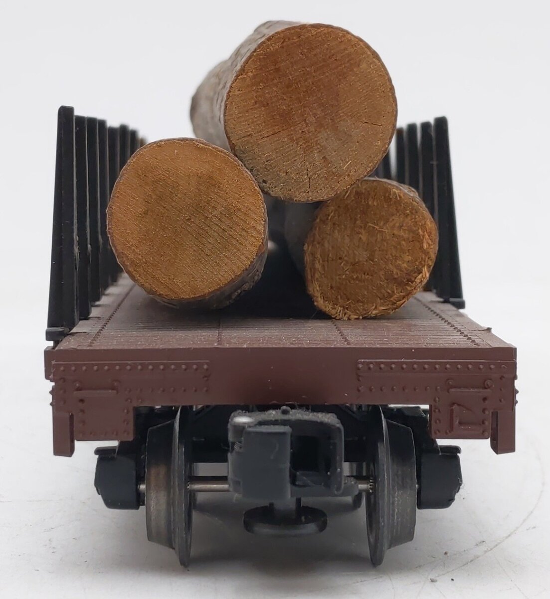 Lionel 6-26713 O Gauge Western Maryland Standard Flatcar w/Log Load #26715 VG/Box