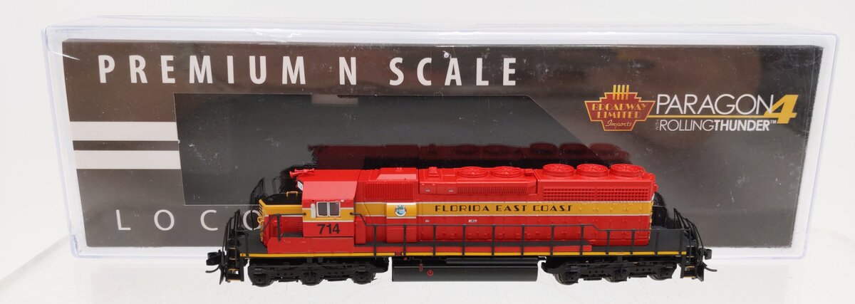 Broadway Limited 6199 N Florida East Coast SD40-2 Diesel Locomotive #714 w/ DCC EX/Box