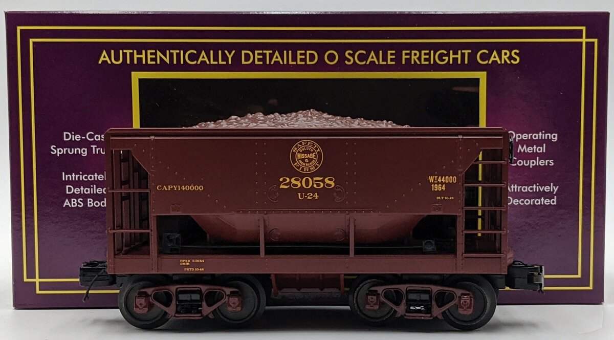MTH 20-3379B O Gauge Duluth, Missabe & Iron Range Ore Car #28352 NIB