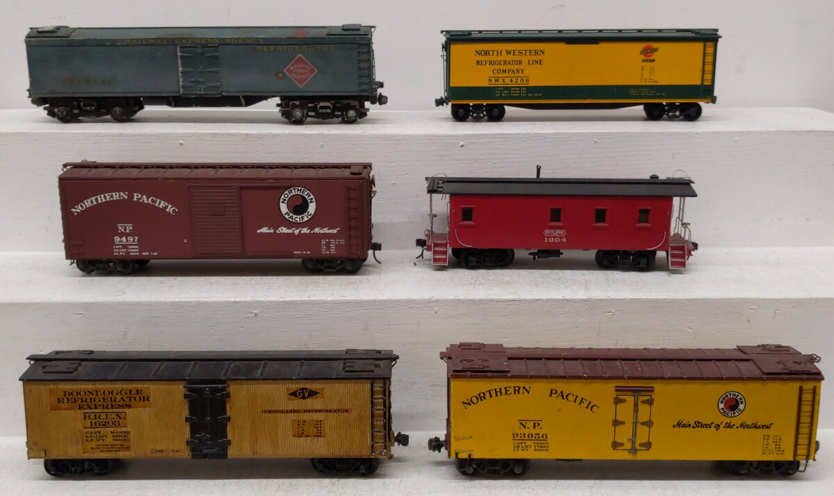 O (2-Rail) Assorted CUSTOM Freight Cars #6435,9497,16247,93056,1004,4206 [6]