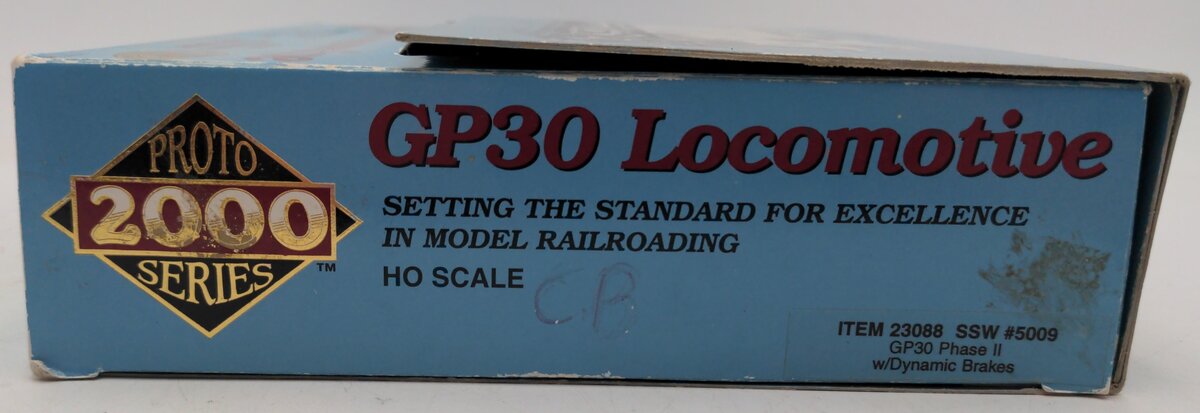 Proto 2000 23088 HO Scale SSW Cotton Belt GP30 Phase II Powered Locomotive #5009 VG/Box