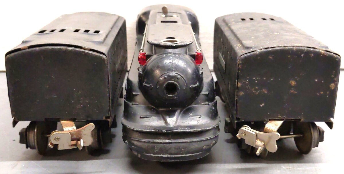 Lionel Vintage O Prewar Steam Locomotive & 2 Non-Whistling Tenders VG