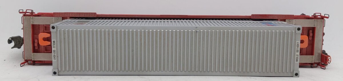 K-Line K7765 O Gauge Southern Pacific Gunderson Flatcar w/2 Containers EX/Box