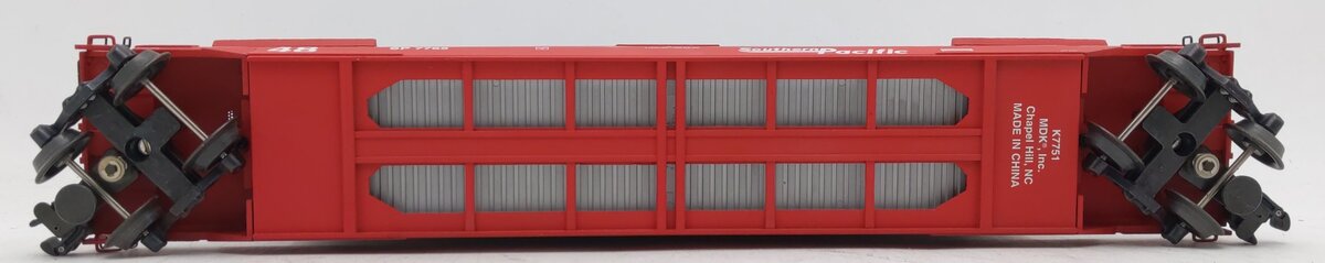 K-Line K7765 O Gauge Southern Pacific Gunderson Flatcar w/2 Containers EX/Box