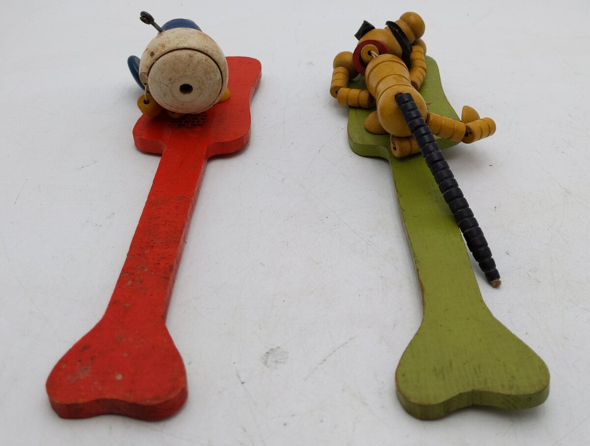 Fisher Price Vintage Pop-up Kritter Pluto & Donald Duck VG