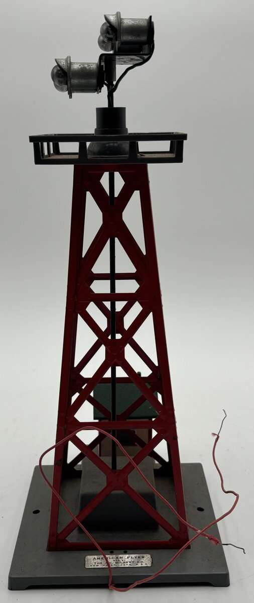 American Flyer 774 Vintage S Operating Floodlight Tower VG/Box