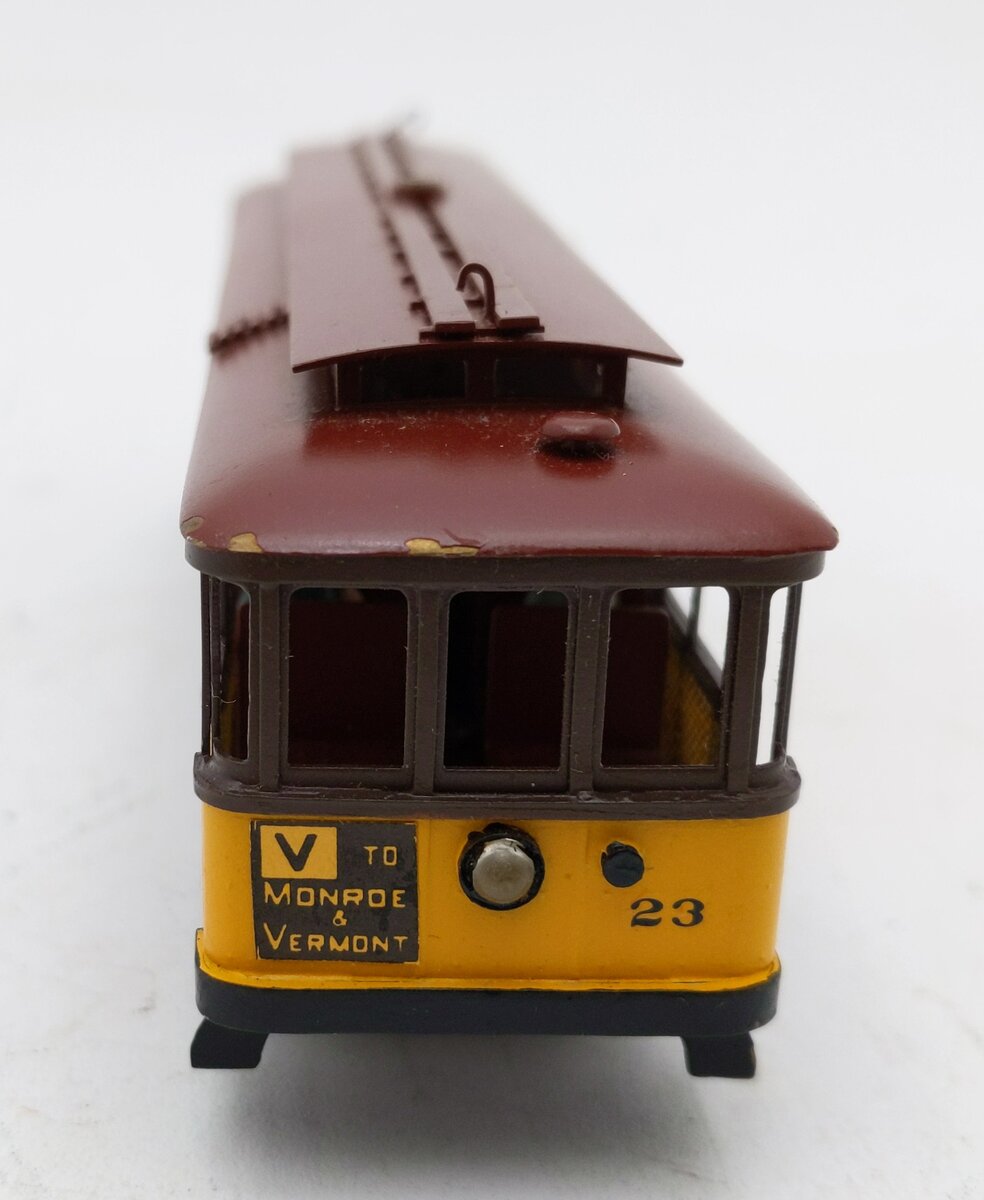 HO Scale Brass Los Angles Railway  Street Car #23 EX