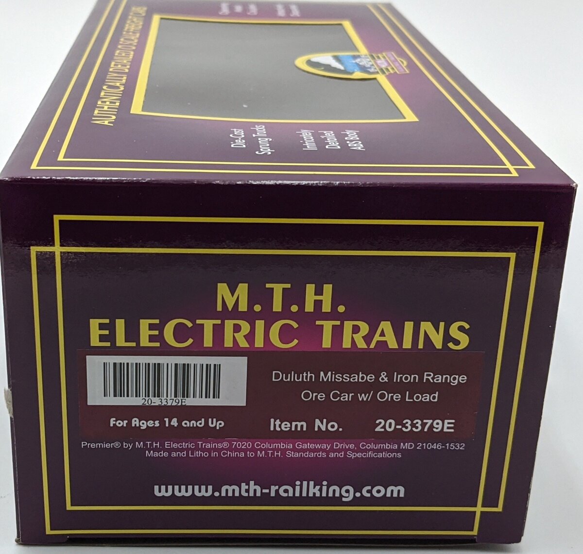 MTH 20-3379E O Gauge Duluth, Missabe & Iron Range Ore Car #28058 NIB