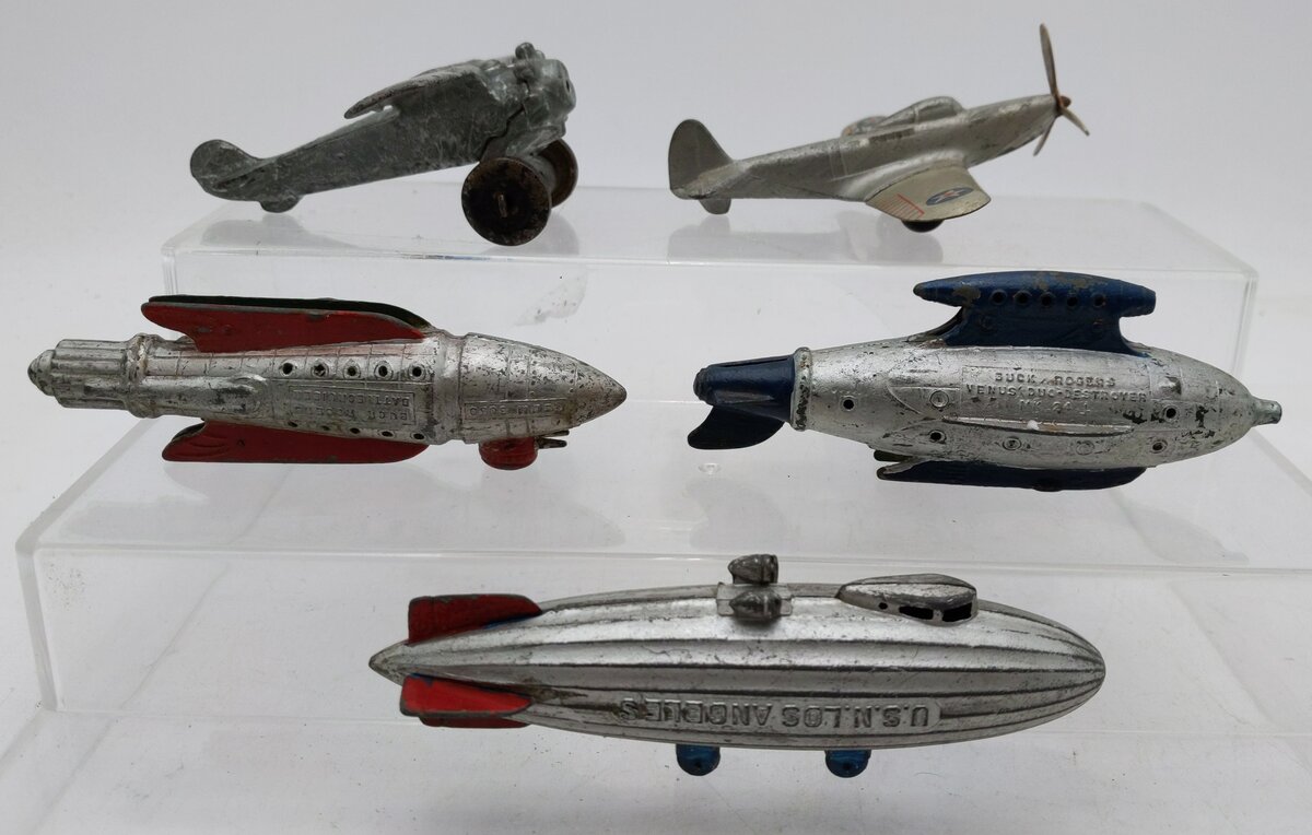 HO Die Cast Airplanes & Blimps [5] EX