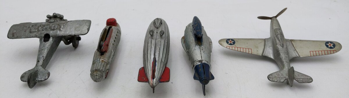 HO Die Cast Airplanes & Blimps [5] EX