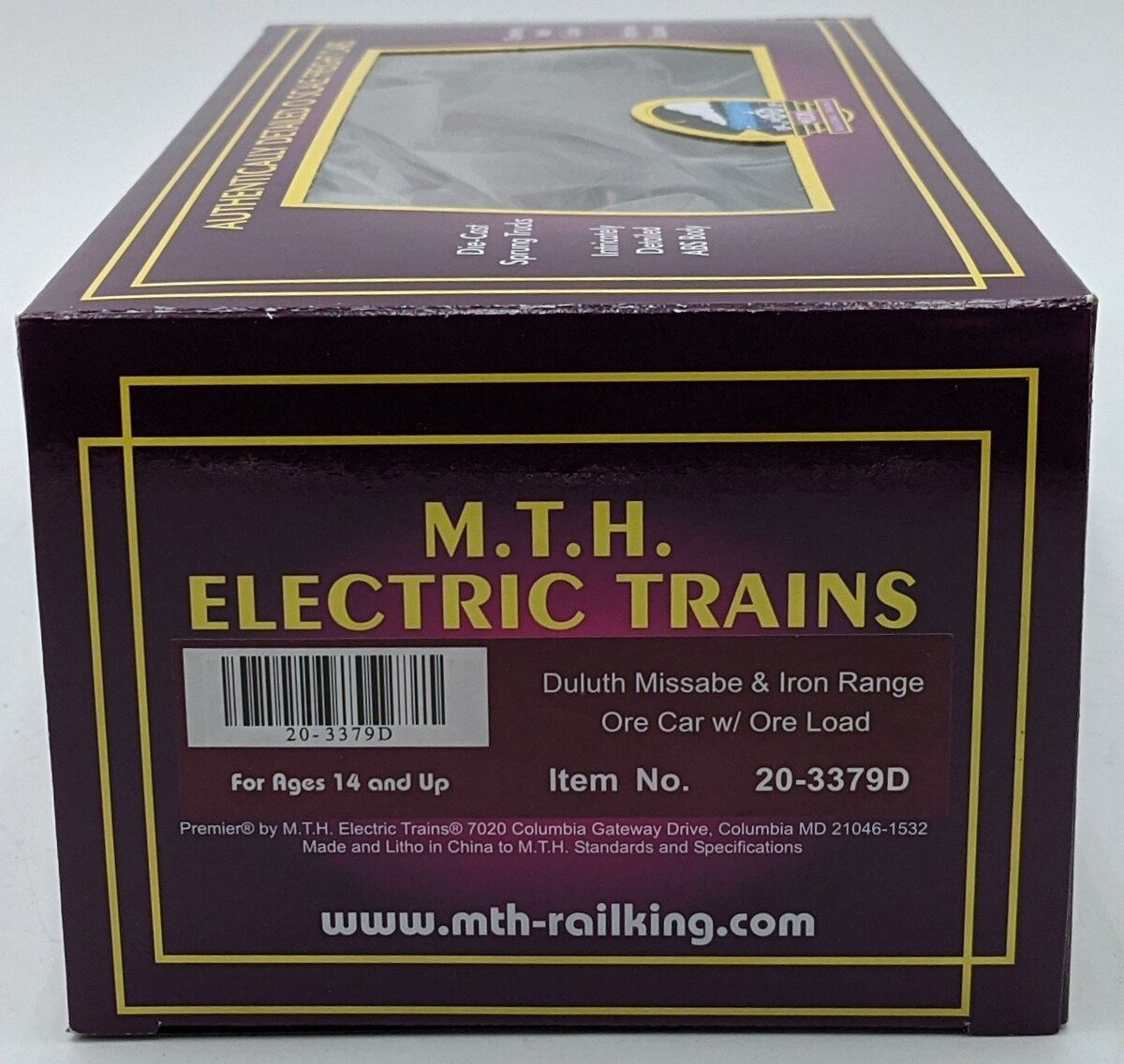 MTH 20-3379D O Gauge Duluth Missabe & Iron Range Ore Car #28344 NIB
