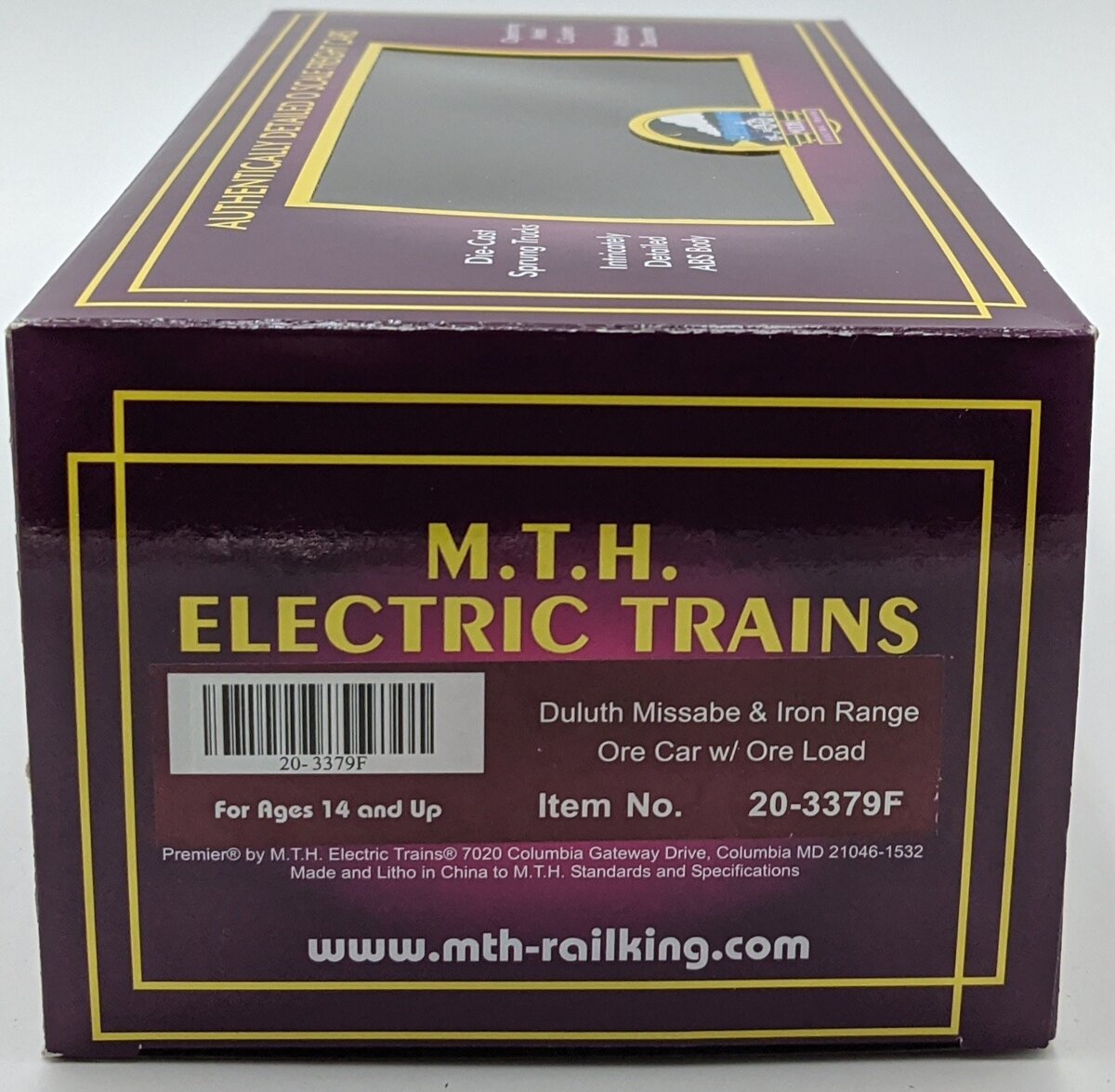 MTH 20-3379F O Gauge Duluth Missabe & Iron Range Ore Car #28499 NIB