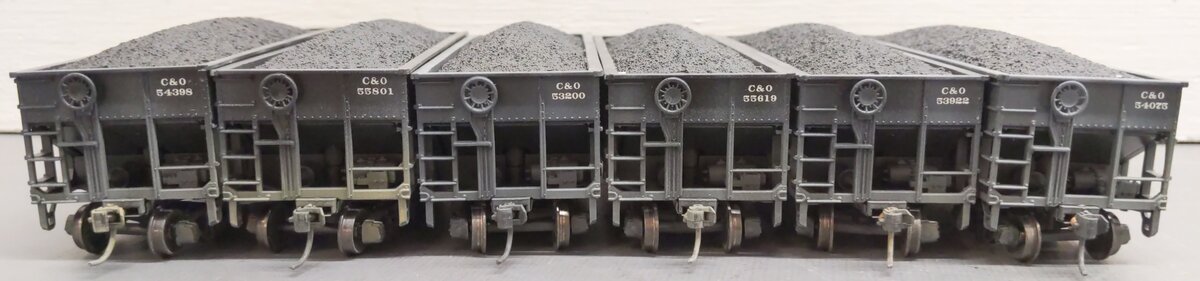 Athearn 91174 HO Weathered Chesapeake & Ohio 34' 2 Bay Hopper Cars (Set of 6) LN/Box