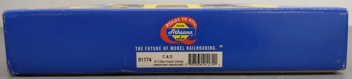 Athearn 91174 HO Weathered Chesapeake & Ohio 34' 2 Bay Hopper Cars (Set of 6) LN/Box