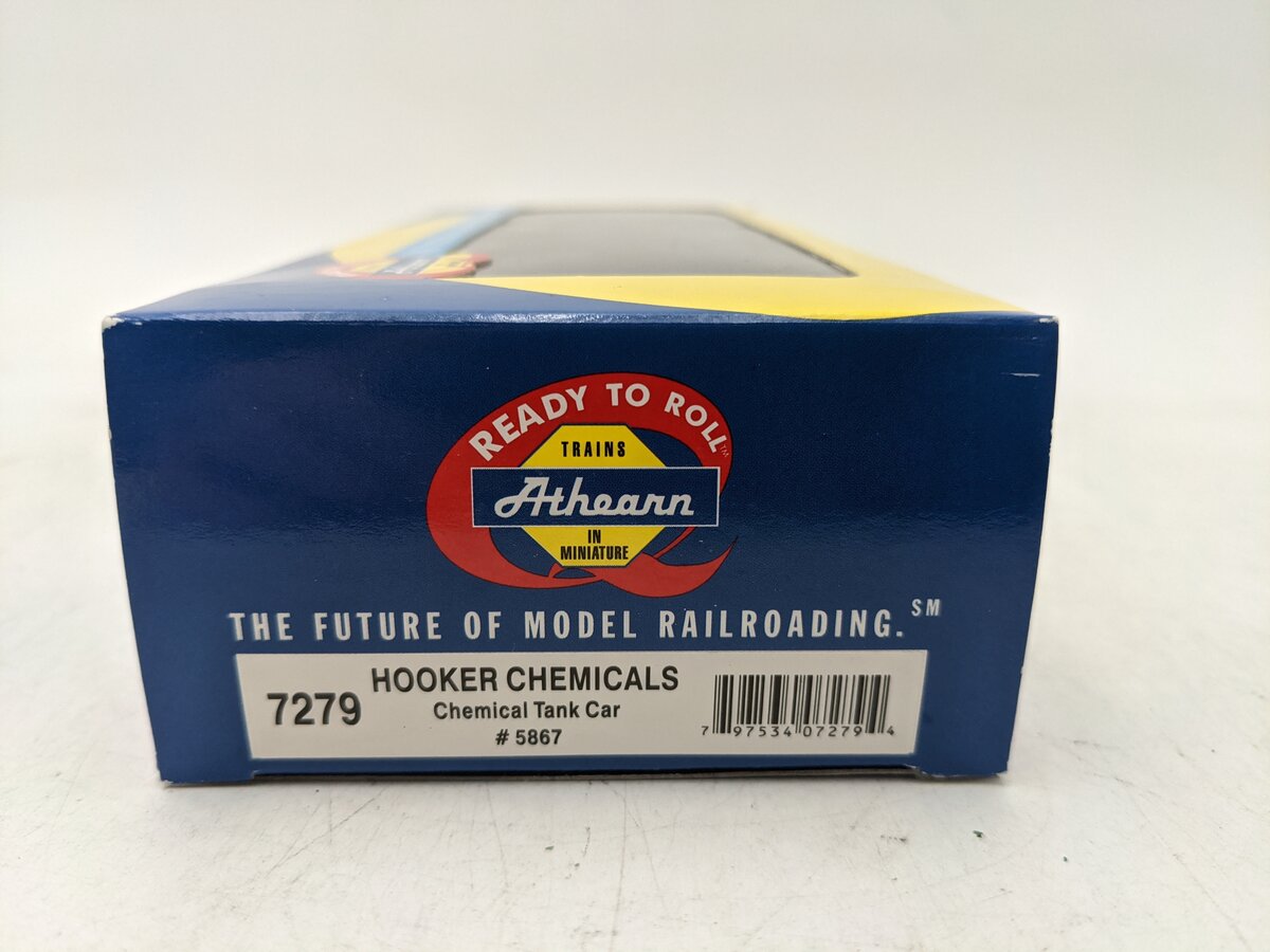 Athearn 7279 HO Scale Hooker Chemicals Chemical Tank Car #5867 EX/Box