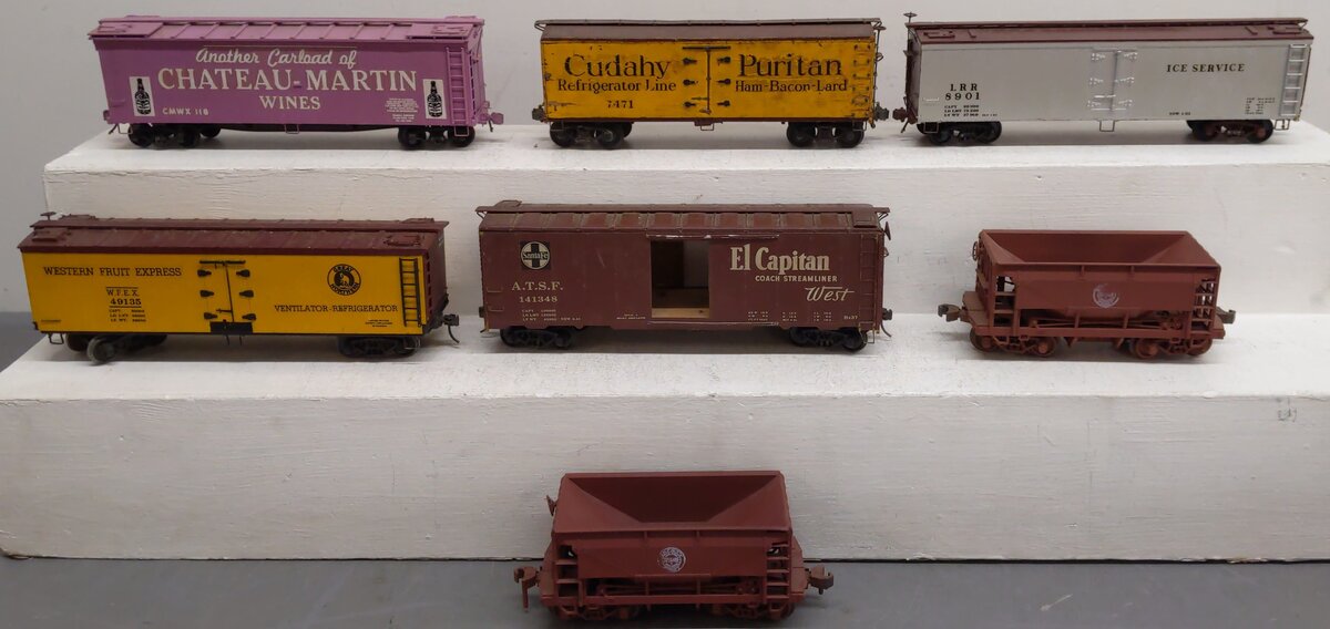 O Scale (2-Rail) Assorted Freight Cars #118,49135,141348,7471,8901 [7]