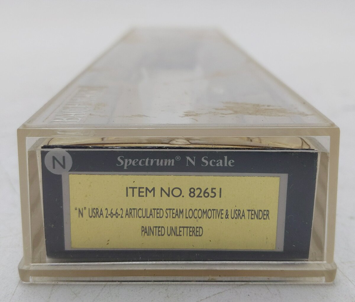 Spectrum 82651 N Scale Unlettered 2-6-6-2 Articulated Steam Locomotive & Tender EX/Box