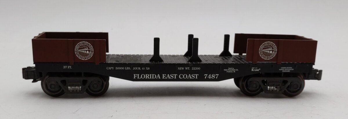 K-Line K661-1551 Florida East Coast Flat Car EX/Box