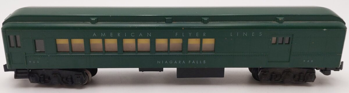 American Flyer 953 Vintage S Heavyweight Combo Car w/o Silhouettes VG