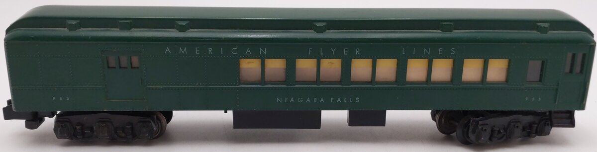American Flyer 953 Vintage S Heavyweight Combo Car w/o Silhouettes VG