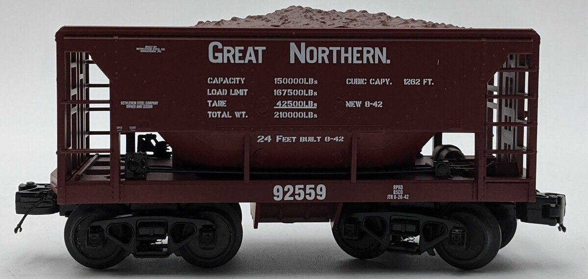 MTH 20-3387E Great Northern Ore Car W/ Load #92559 NIB