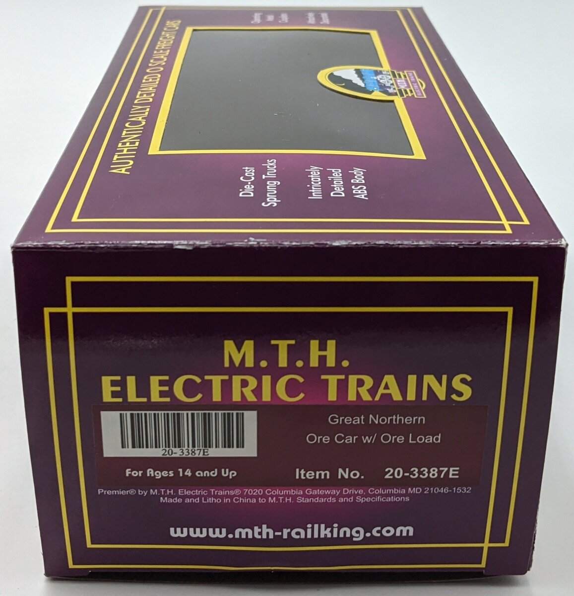 MTH 20-3387E Great Northern Ore Car W/ Load #92559 NIB