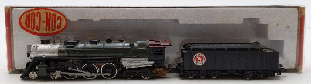 Con-Cor 3003 N Scale Great Northern Railway Steam Locomotive With Tender EX/Box