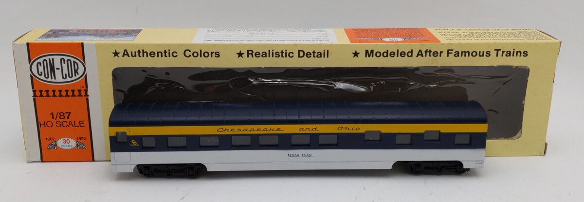 Con-Cor 0001-000999 HO Chesapeake & Ohio Dummy Passenger Coach Car Kit LN/Box