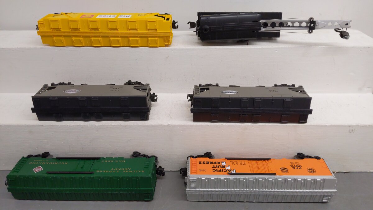 Assorted O Freight Cars K-7112, 6-19412, 6-9872, 6-9893, 6-6107 [6] EX/Box