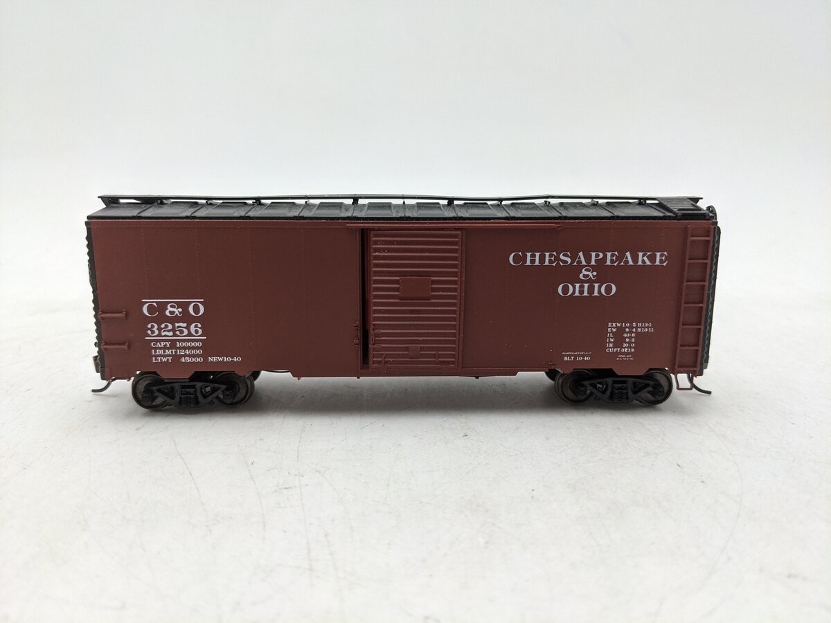 Branchline 8003 HO AAR 40' Chesapeake & Ohio Box Car #3256 Kit EX/Box