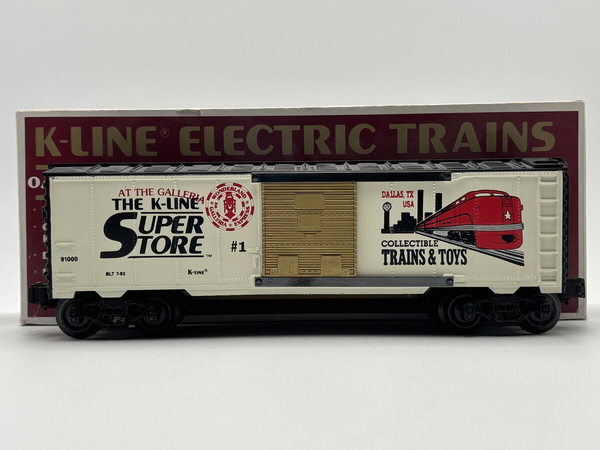 K-Line K-910001 O Gauge Superstore #1 Dallas Texas Boxcar EX/Box