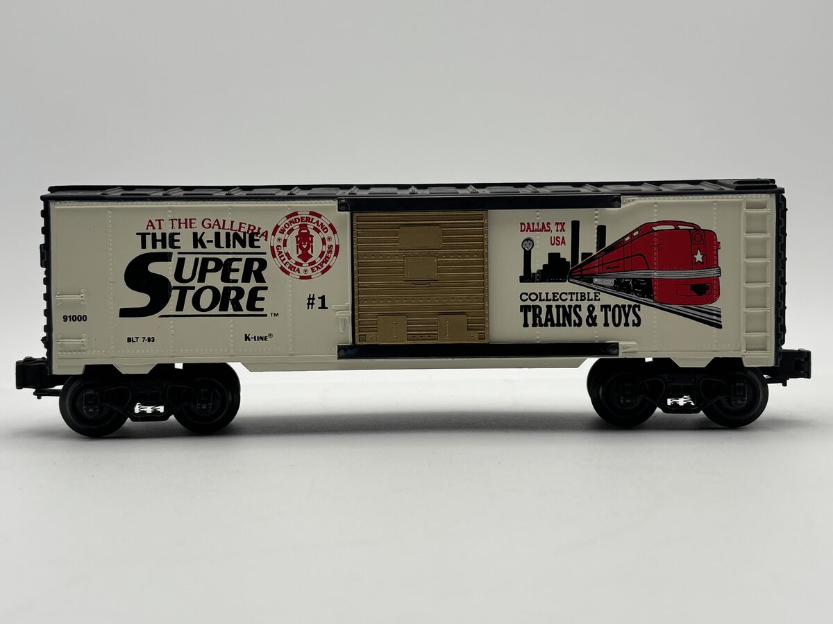 K-Line K-910001 O Gauge Superstore #1 Dallas Texas Boxcar EX/Box