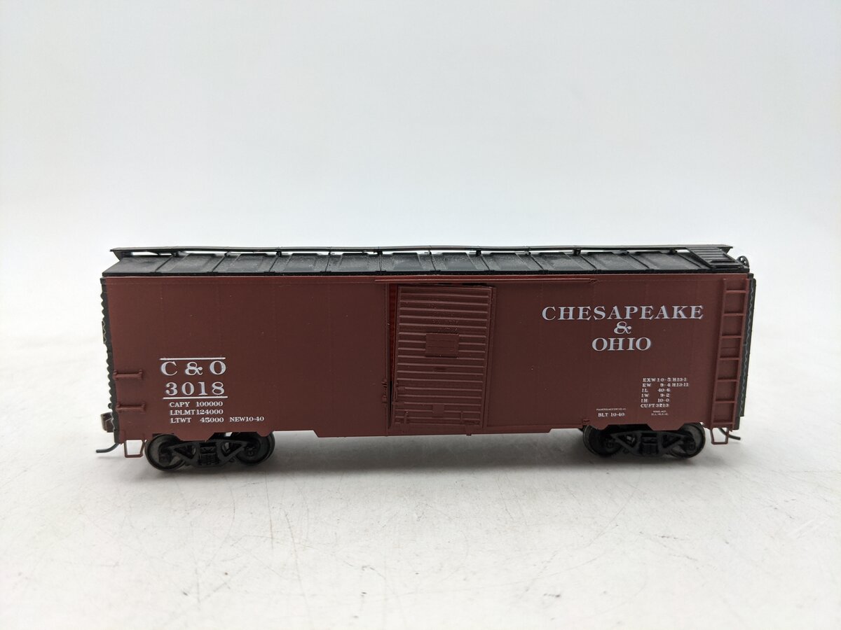 Branchline 8003 HO AAR 40' Chesapeake & Ohio Box Car #3018 Kit EX/Box