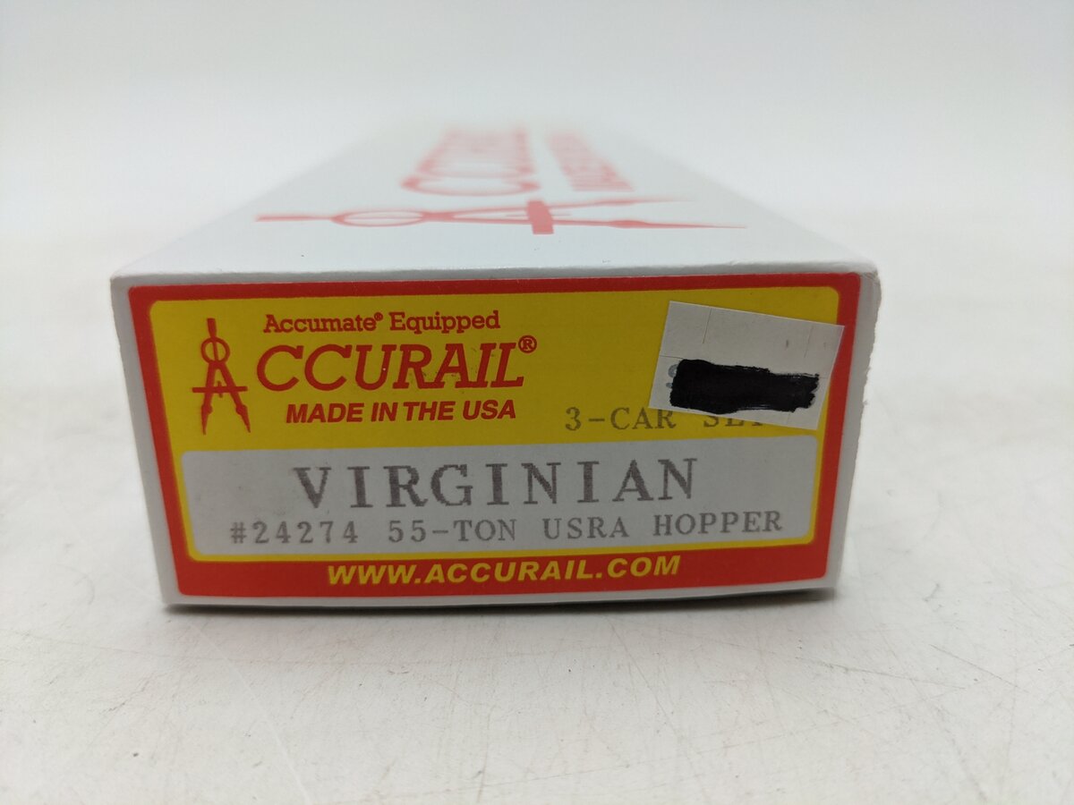 Accurail 24274 HO Virginian USRA Coal Hopper 3-Car Set LN/Box