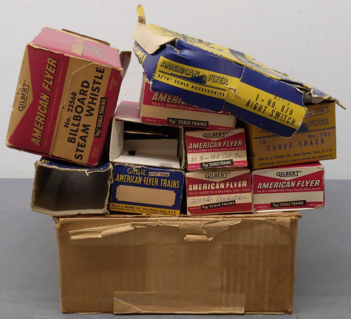 American Flyer S Gauge Assorted Empty Boxes [11]/Box