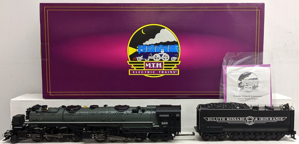 MTH 20-3379-1E DM & IR 2-8-8-4 Yellowstone Steam Engine & Tender #225 w/PS2 NIB